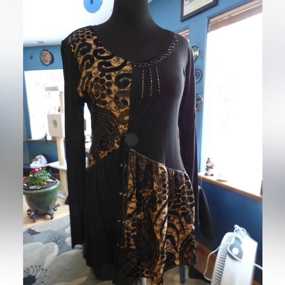 Joe Browns, Devore Panels, Lace & Lace-Up Dress, Exquisite, Excellent Condition - Picture 3 of 11